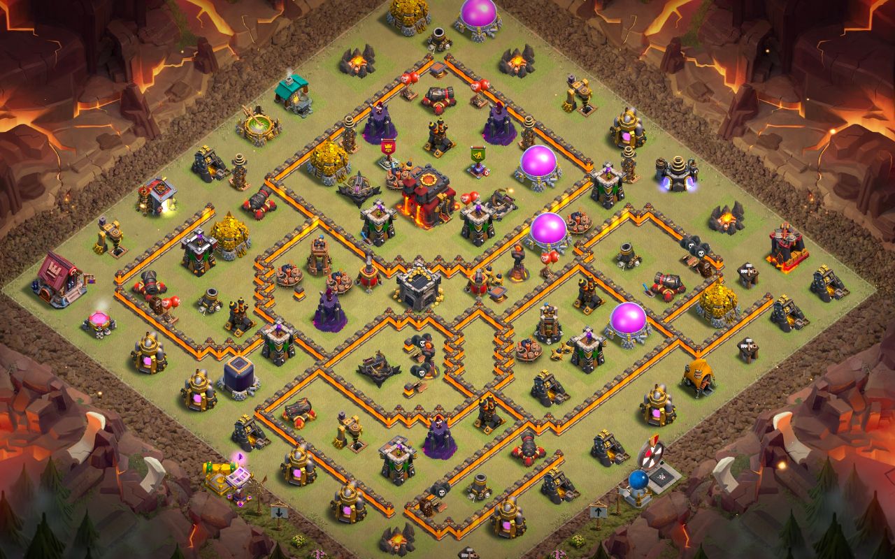 Town Hall 10 War Base layout by Top Base 1 🤯