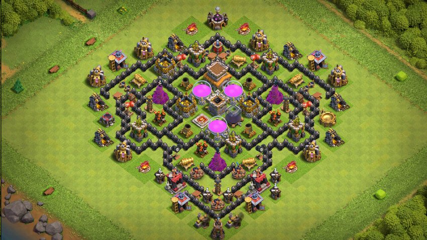 Town Hall 8 Farming Base layout by TReX