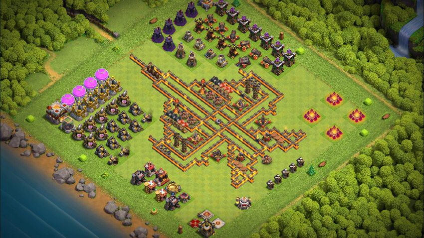 Town Hall 11 Fun Base layout by TReX
