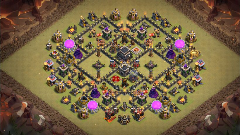 Town Hall 9 War Base layout by TReX