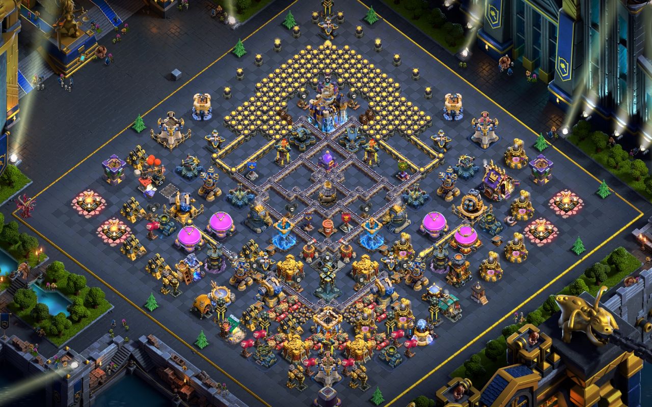 Town Hall 18 CWL Base layout by Bj Raihan