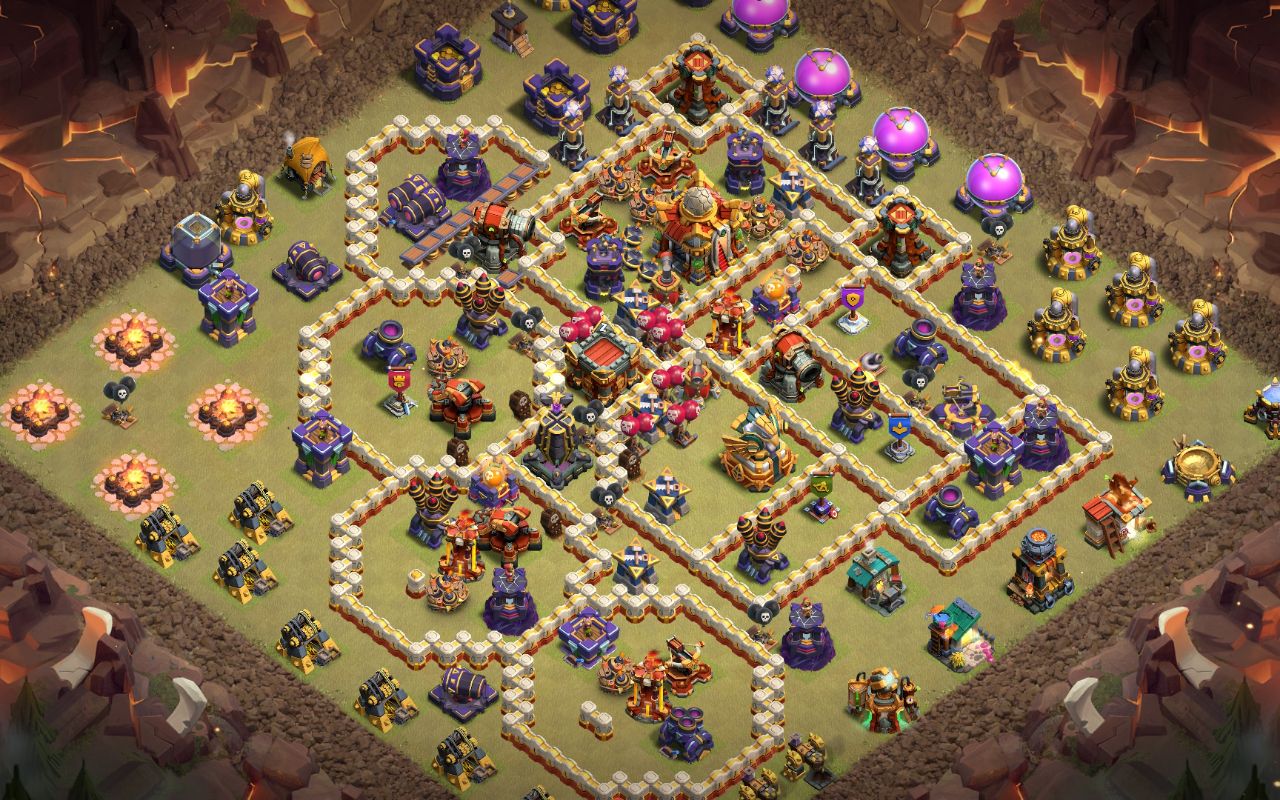 Town Hall 16 War Base layout by Saud