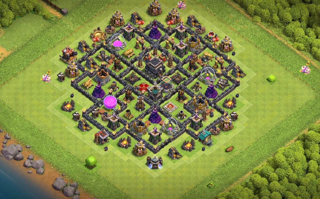 Town Hall 9 War Base layout by Trx