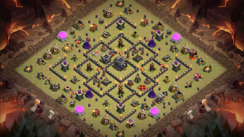 Town Hall 9 War Base layout by TReX