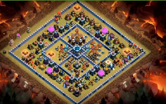Town Hall 13 War Base layout by Gaming Sanged