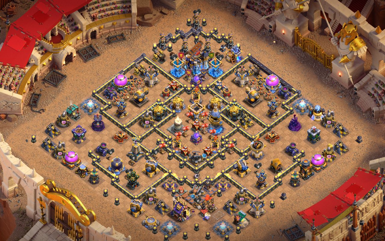 Town Hall 18 CWL Base layout by Sheikh Sadik