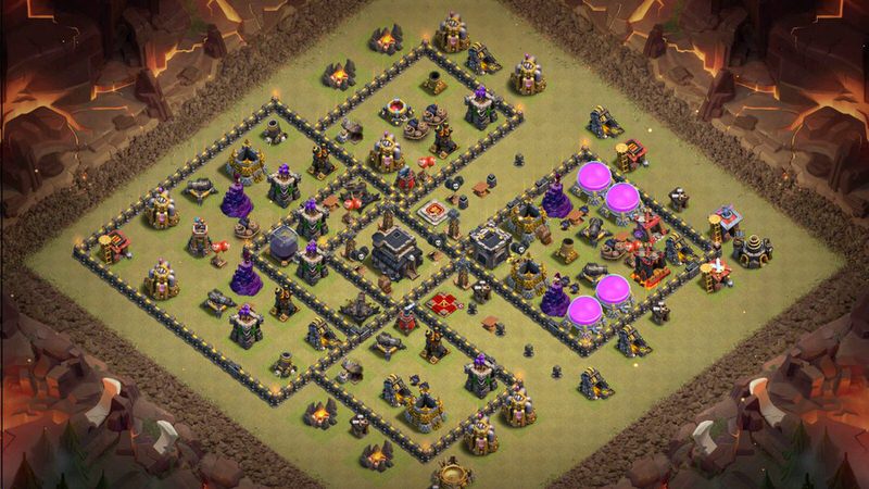 Town Hall 9 War Base layout by TReX