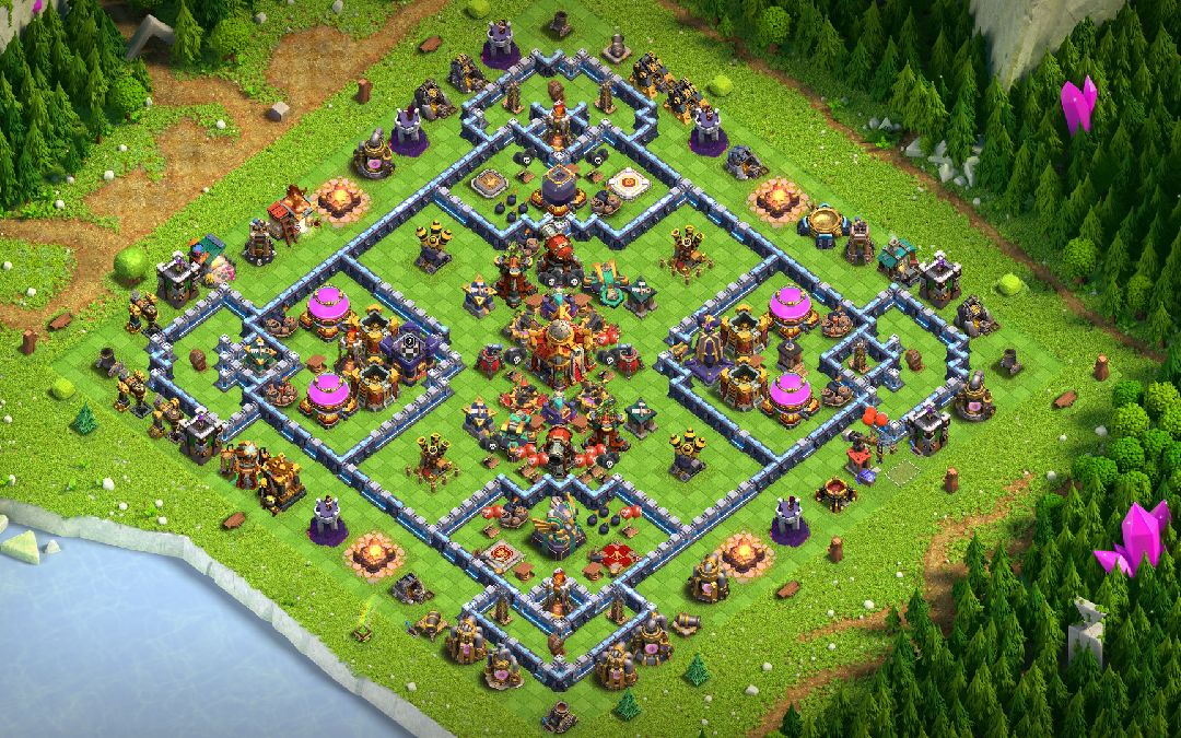 Town Hall 16 Hybrid Base layout by another world