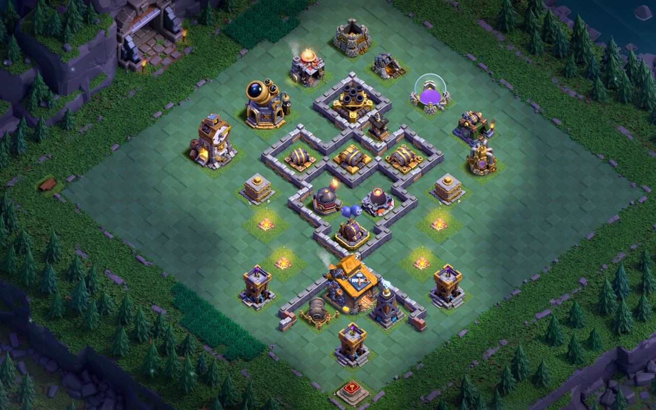 Builder Hall 10 Builder Base layout by Sn0w0wl