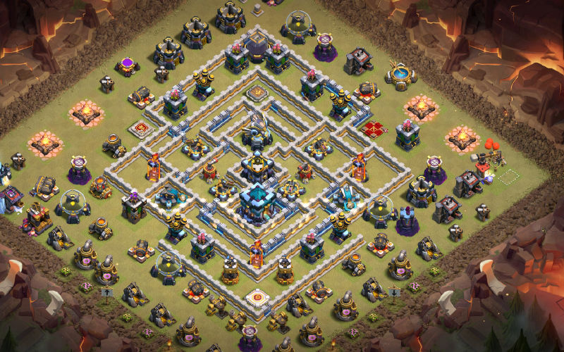 Town Hall 13 War Base layout by VikingClasher