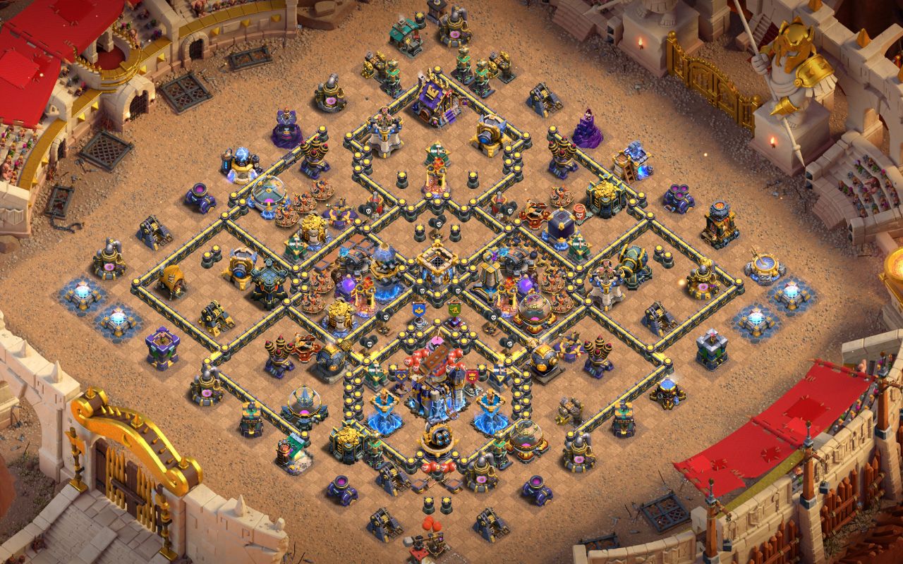 Town Hall 18 CWL Base layout by Sheikh Sadik