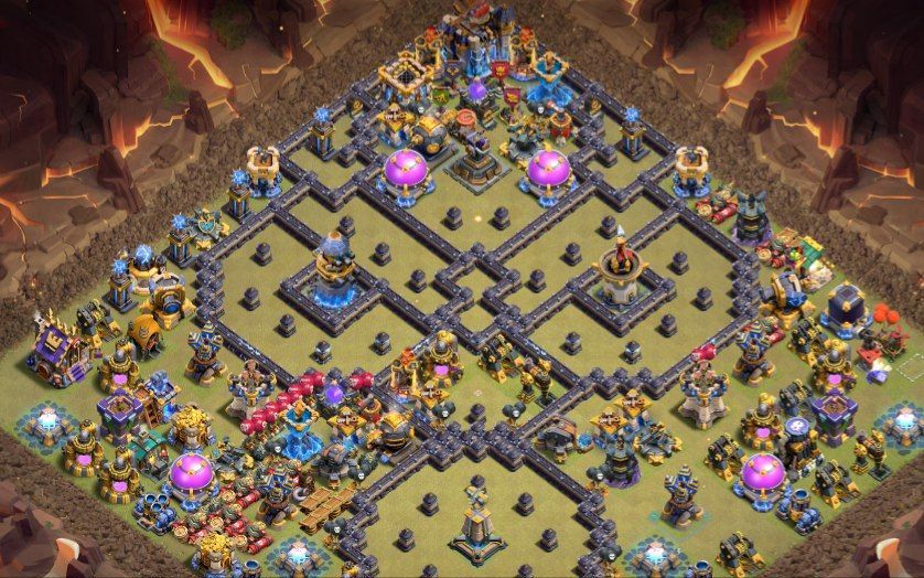 Town Hall 18 Trophy Base layout by sourena