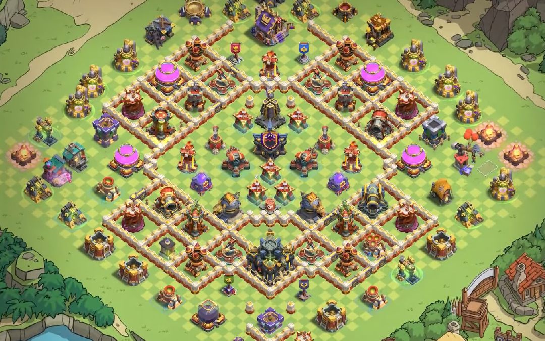 Town Hall 17 Trophy Base layout by XLR8