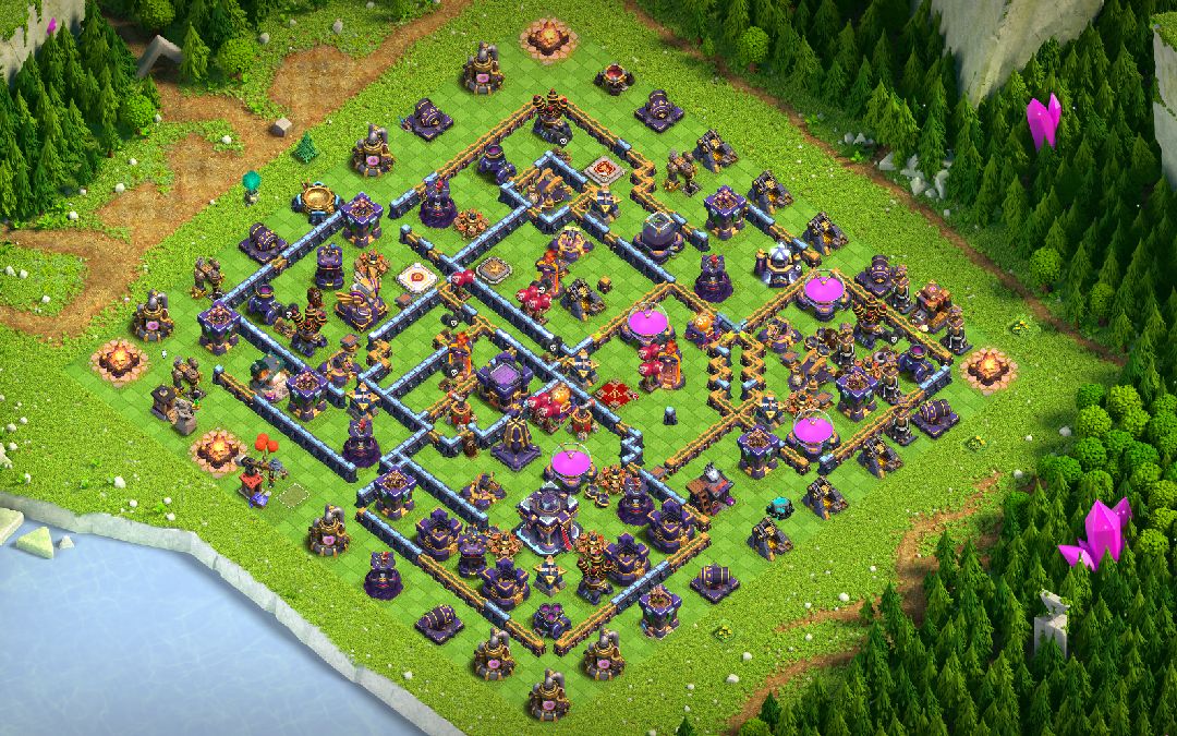 Town Hall 15 Trophy Base layout by XLR8