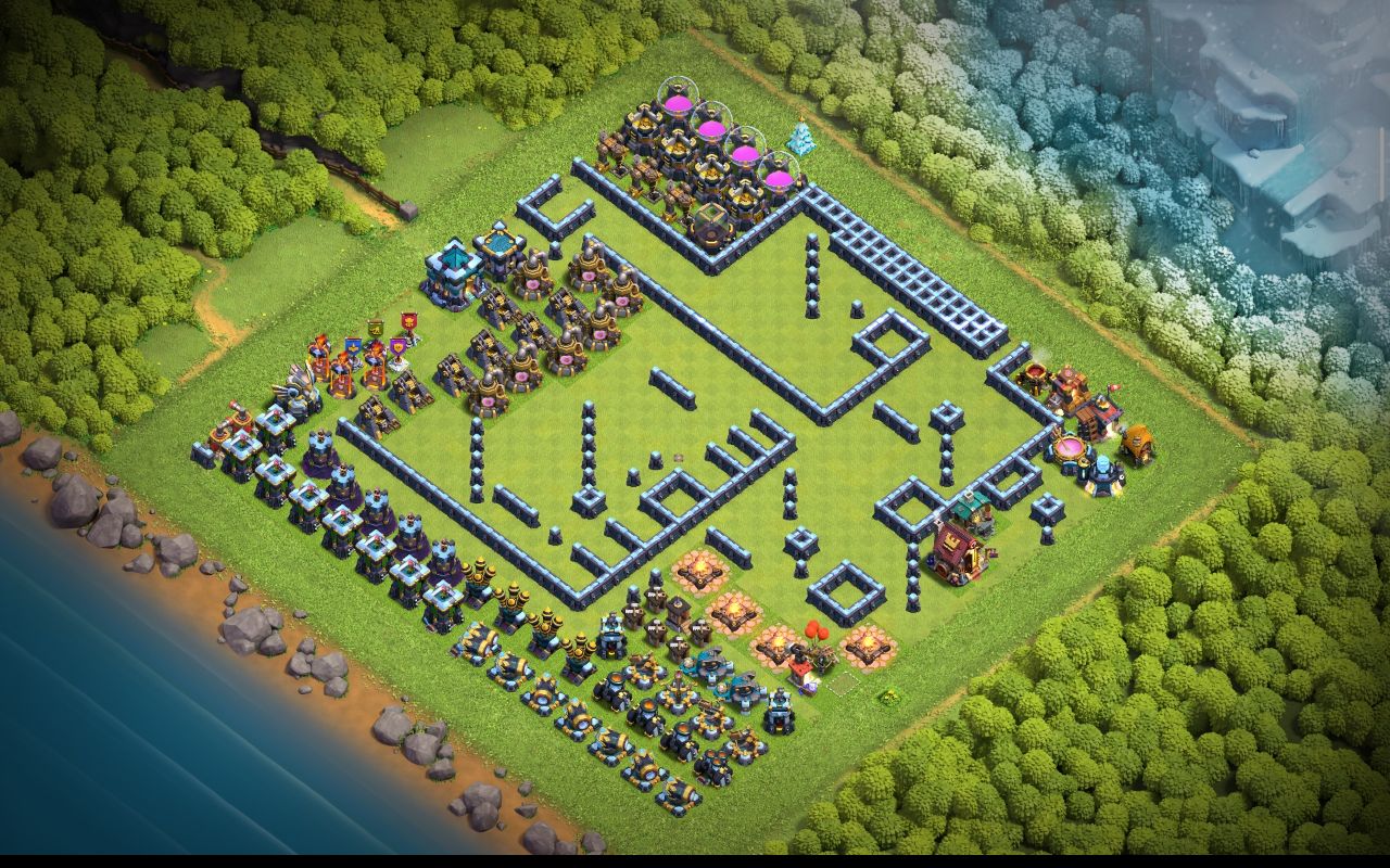 Town Hall 13 War Base layout by ادخل الكلان اذه أنته عربي ومنور
