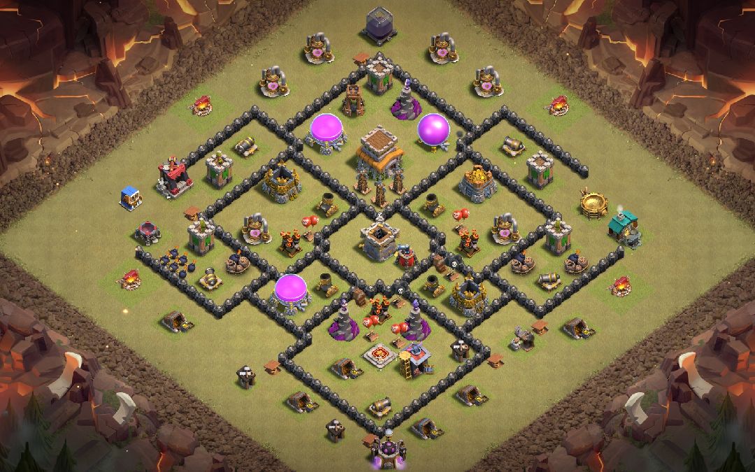 Town Hall 8 War Base layout by LoveHack