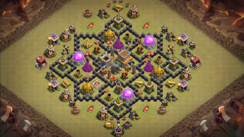 Town Hall 8 War Base layout by TReX