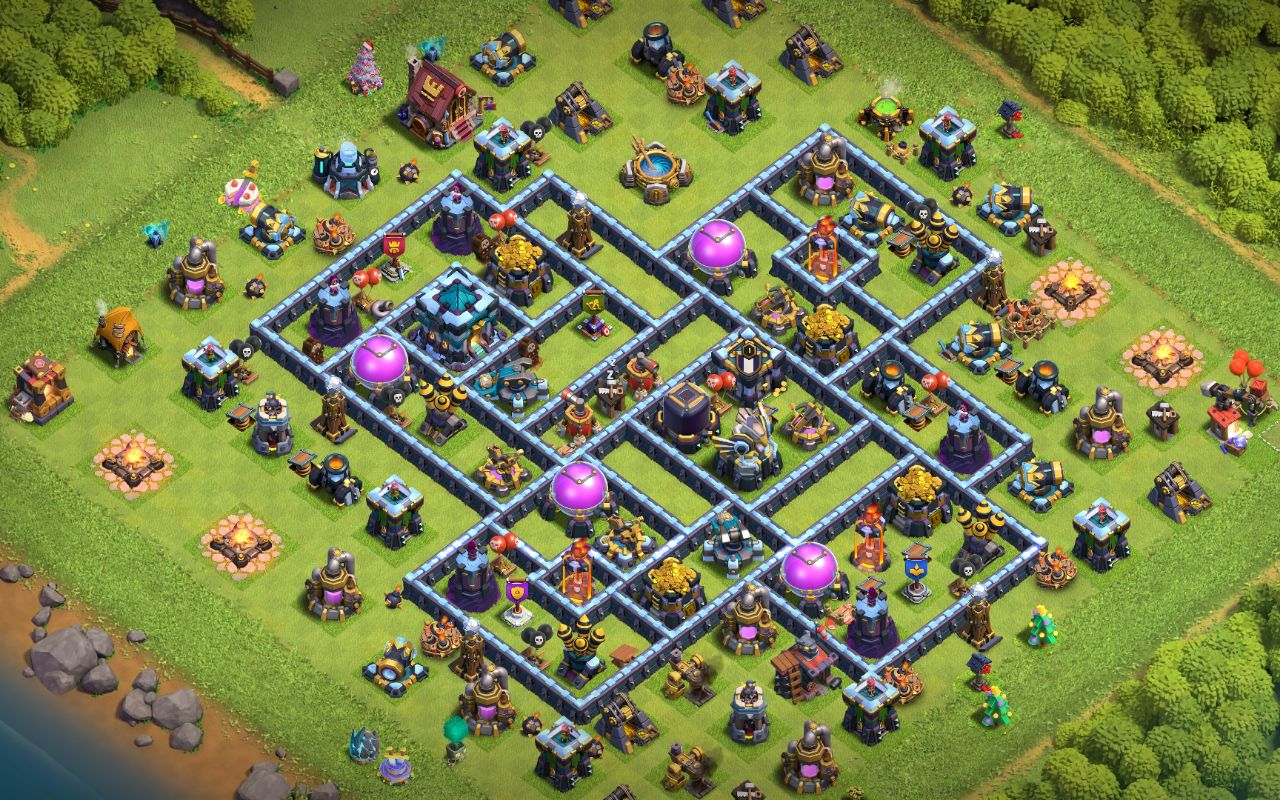 Town Hall 13 Trophy Base layout by Crimson Hawk