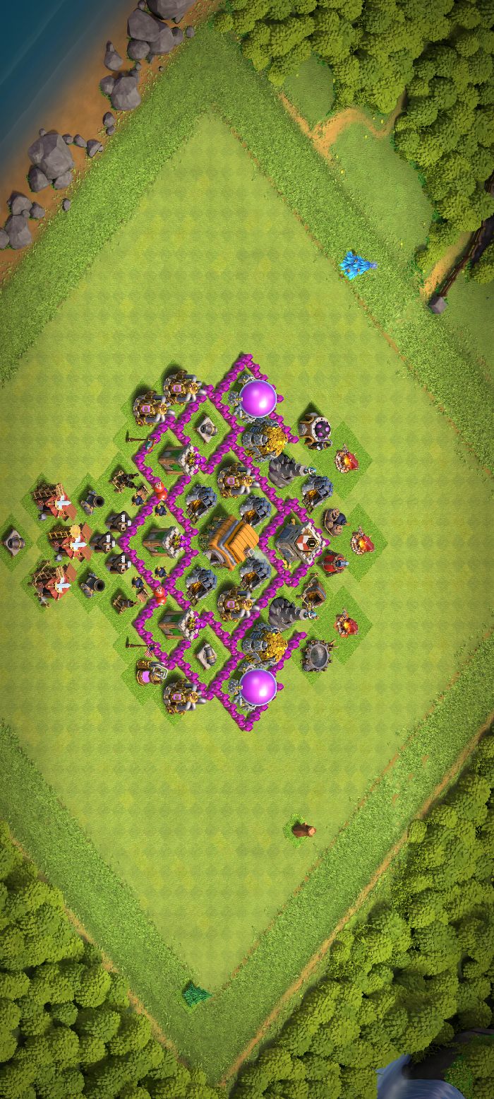 Town Hall 6 Hybrid Base layout by IGxDaksh