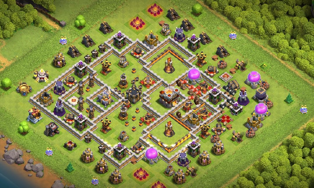Town Hall 11 Hybrid Base layout by Mana